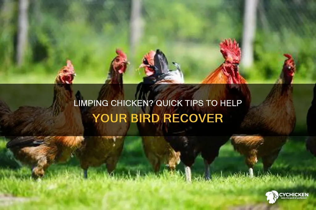 what to do if a chicken is limping