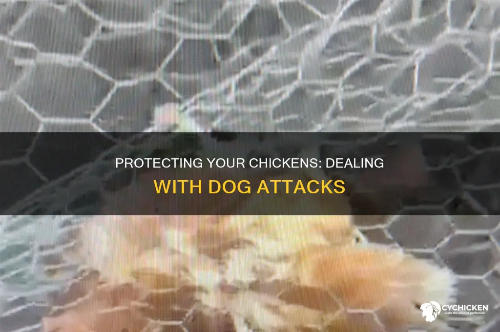 what to do if a dog attacks my chicken