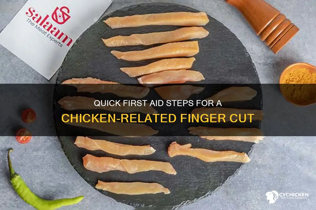 what to do if chicken has cut finger