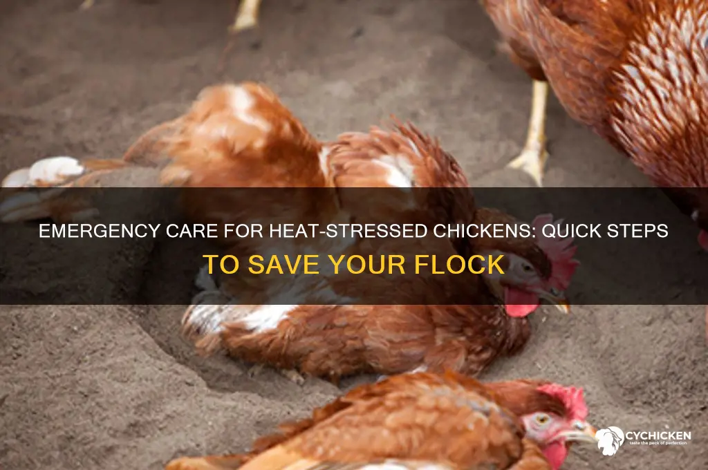 what to do if chicken has heat stroke