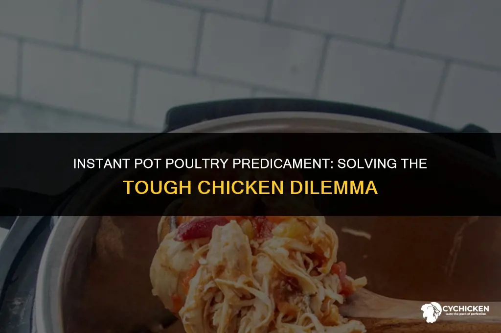 what to do if chicken is tough in instant pot