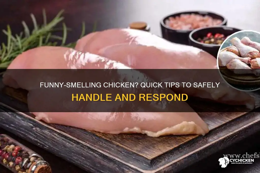what to do if chicken smells funny