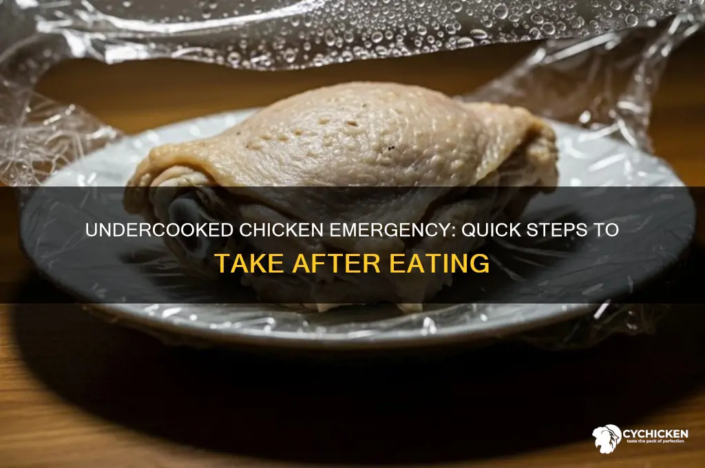 what to do if i ate undercooked chicken