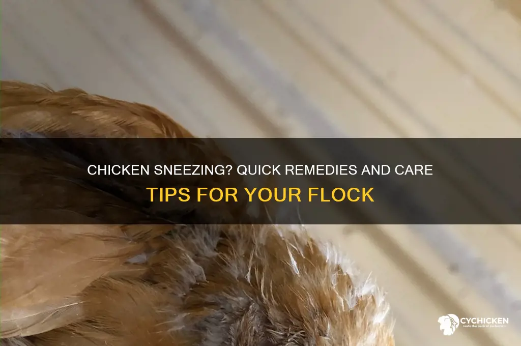 what to do if my chicken is sneezing