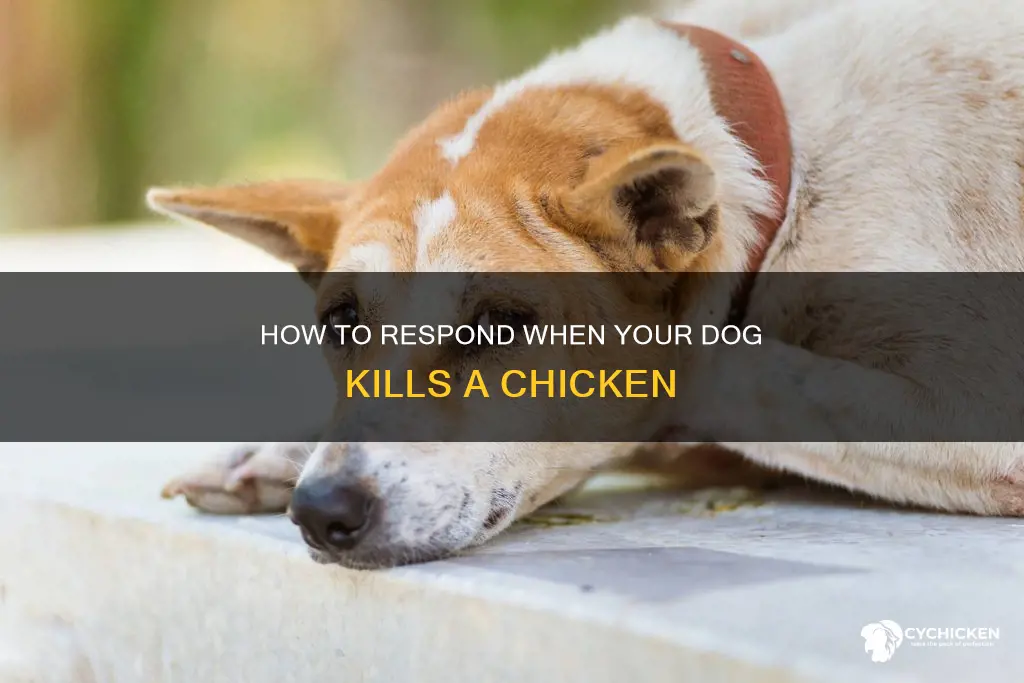 what to do if my dog killed a chicken