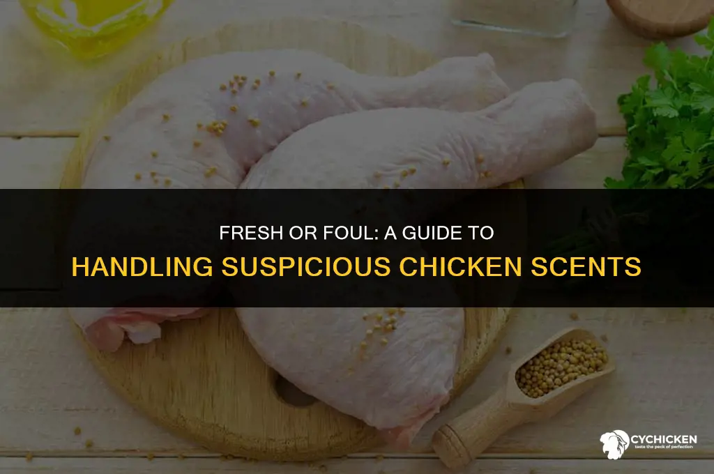 what to do if whole chicken smells bad