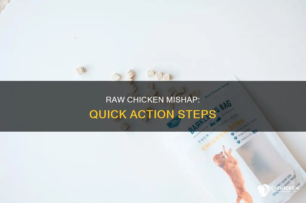 what to do if you bite into raw chicken