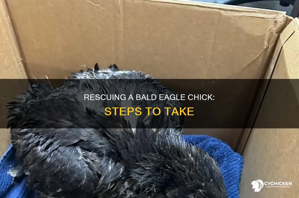 what to do if you find a bald eagle chick