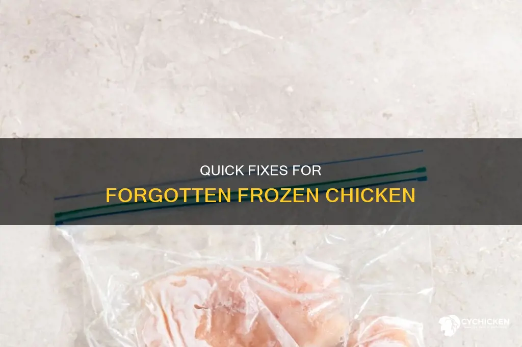 what to do if you forgot to defrost chicken