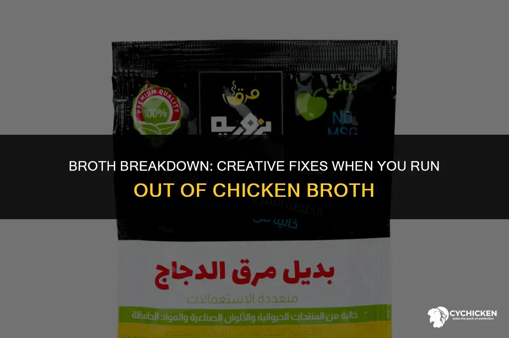 what to do if you run out of chicken broth