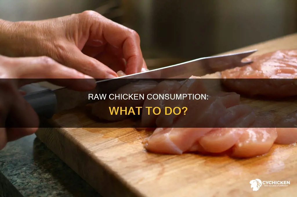 what to do if you suspect you ate raw chicken