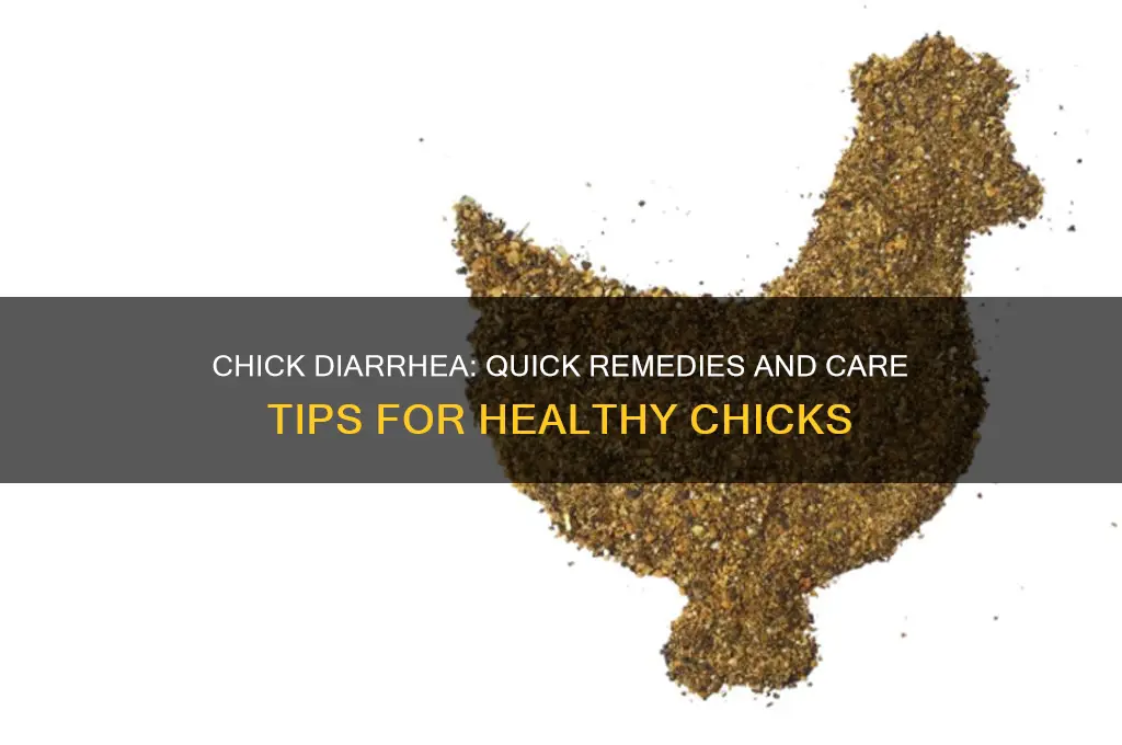 what to do if your chick has diarrhea