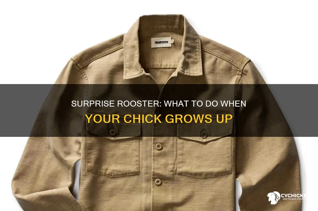 what to do if your chick is a rooster