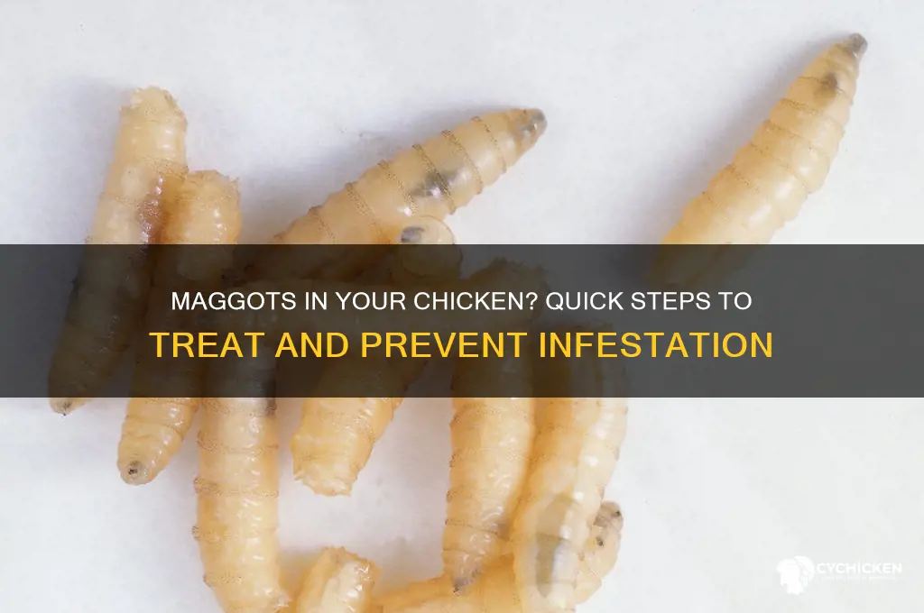what to do if your chicken has maggots