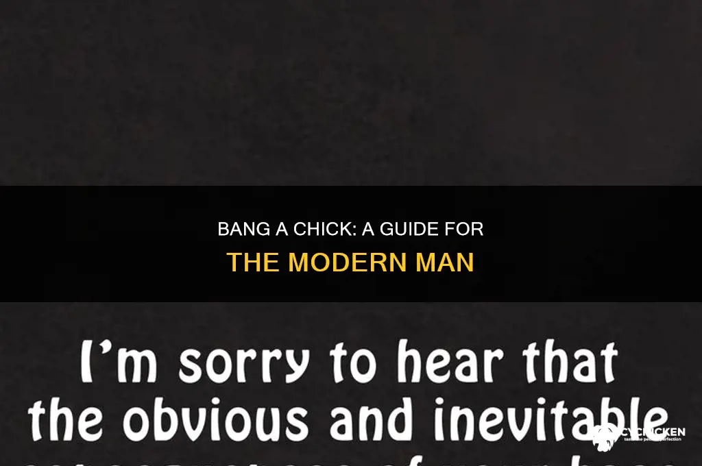 what to do if your going to bang a chick