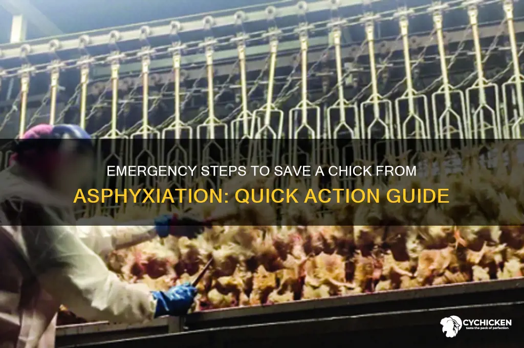 what to do when a chick asphyxiated
