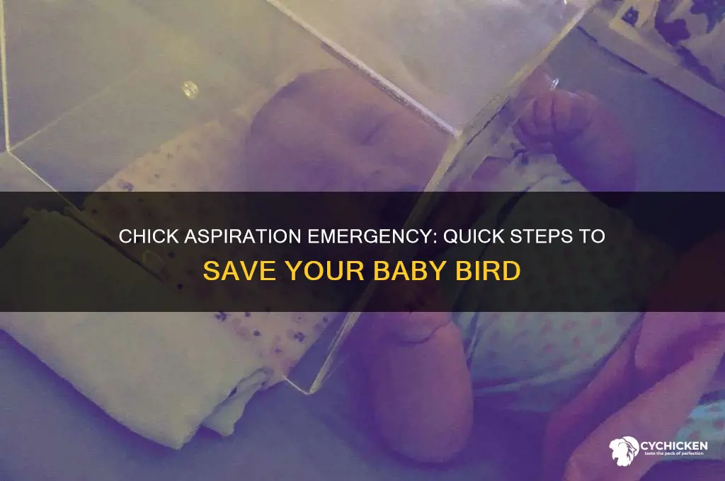 what to do when a chick aspirates