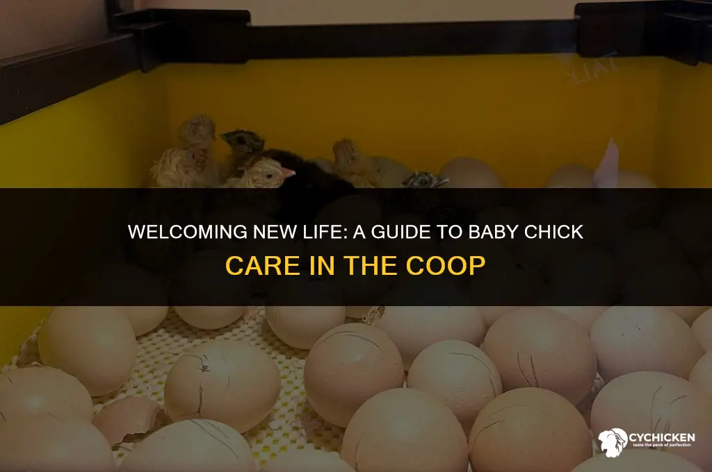 what to do when baby chicks hatch in a coop