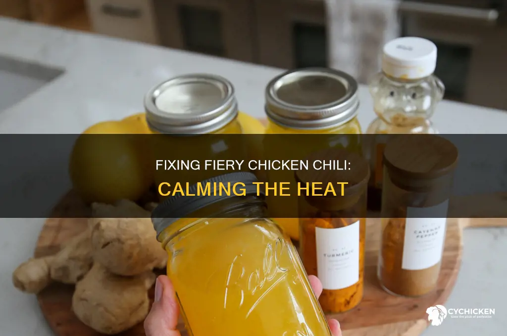 what to do when chicken chili is too spicy