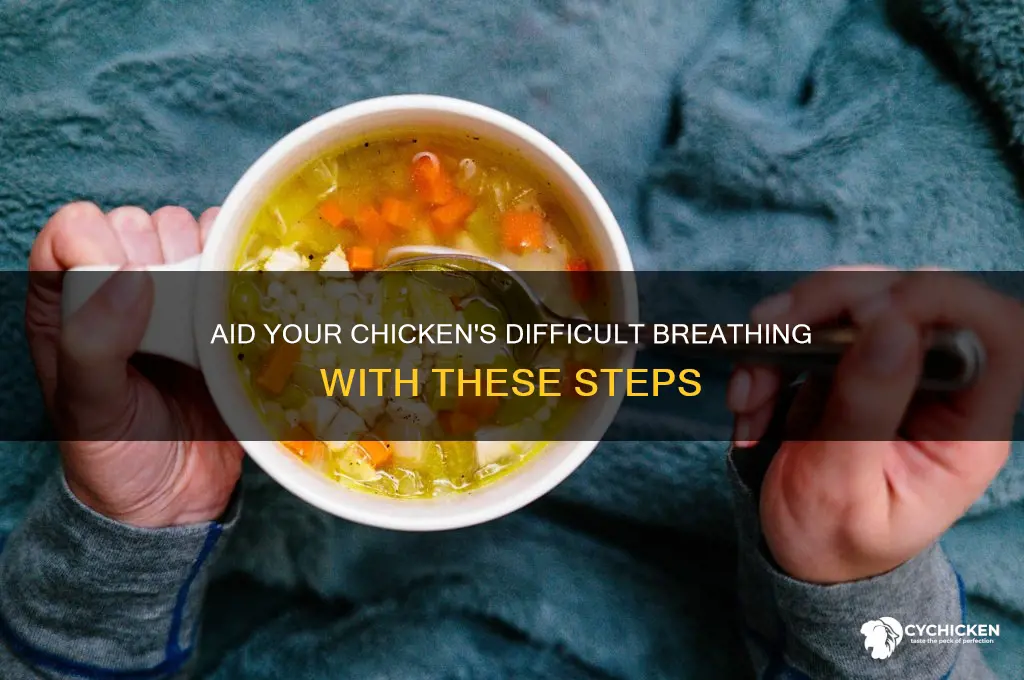 what to do when chicken is weak and breathing hard