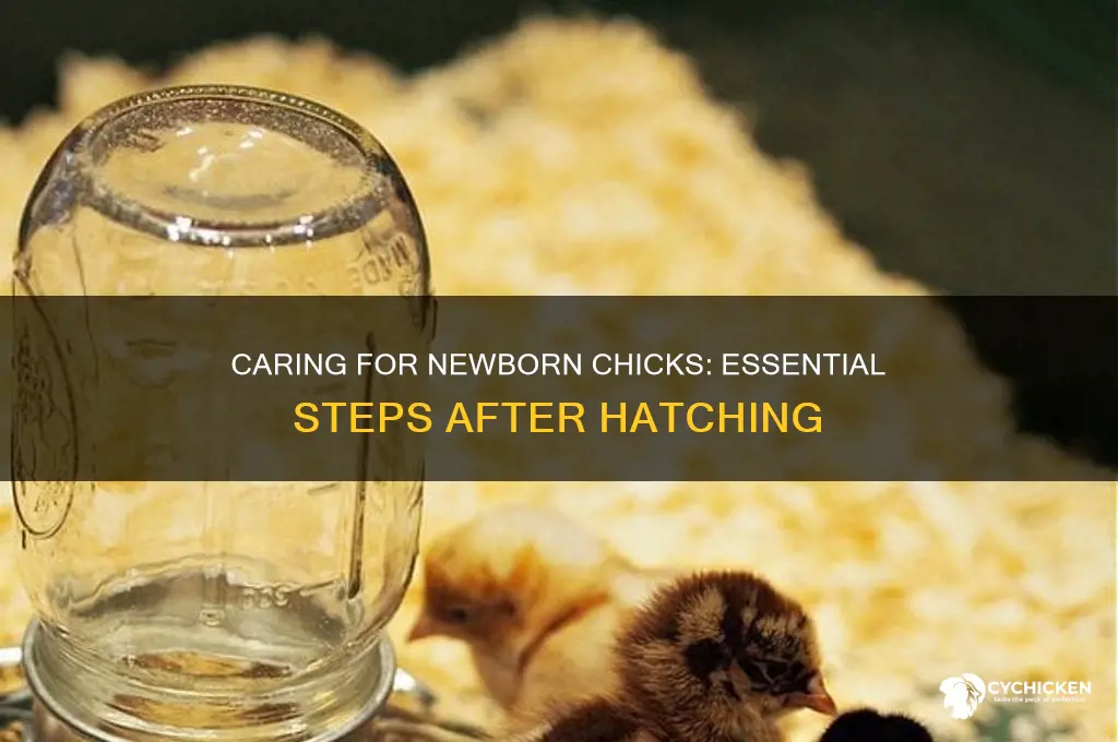 what to do when chicks are hatched
