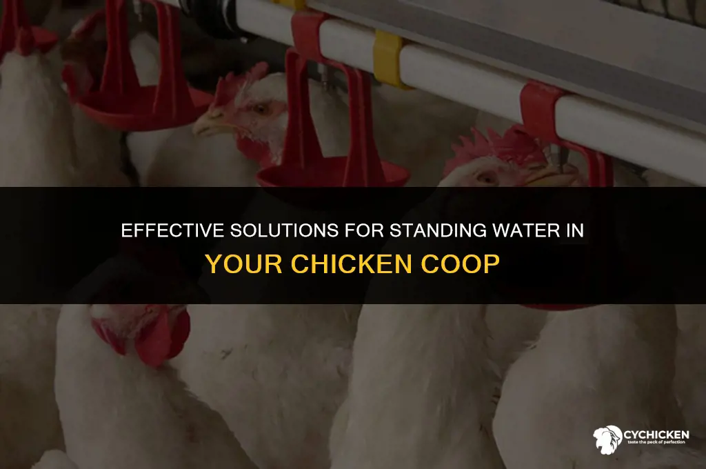what to do when your chicken coop has standing water