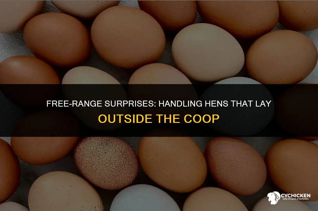 what to do when your chicken lays outside the coop