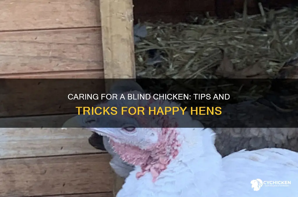 what to do with a blind chicken