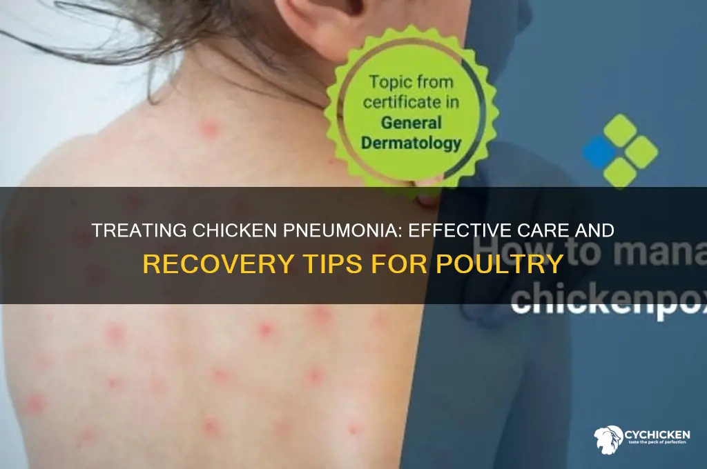 what to do with a chicken with pneumonia