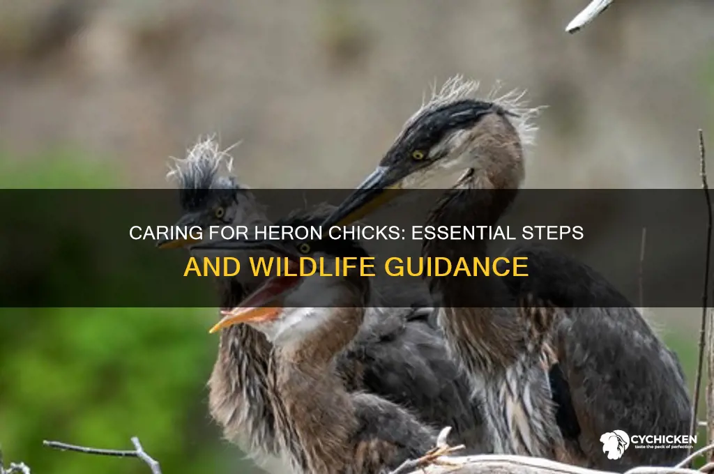 what to do with a heron chick