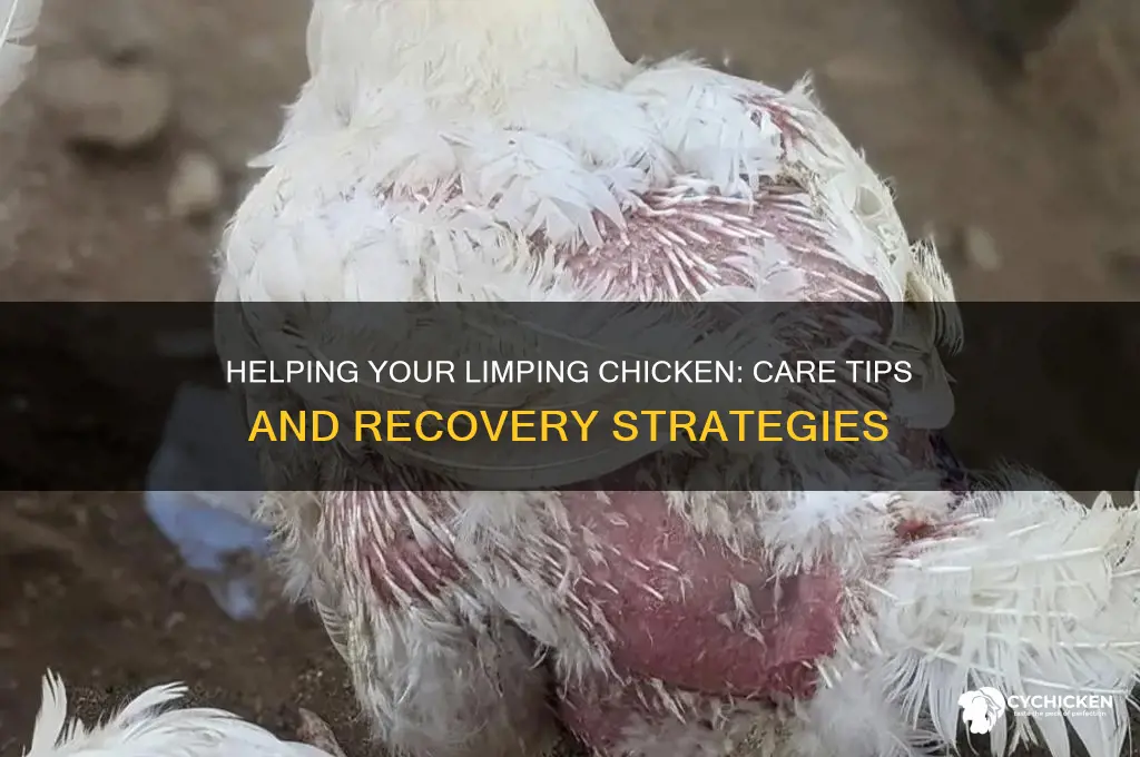 what to do with a limping chicken