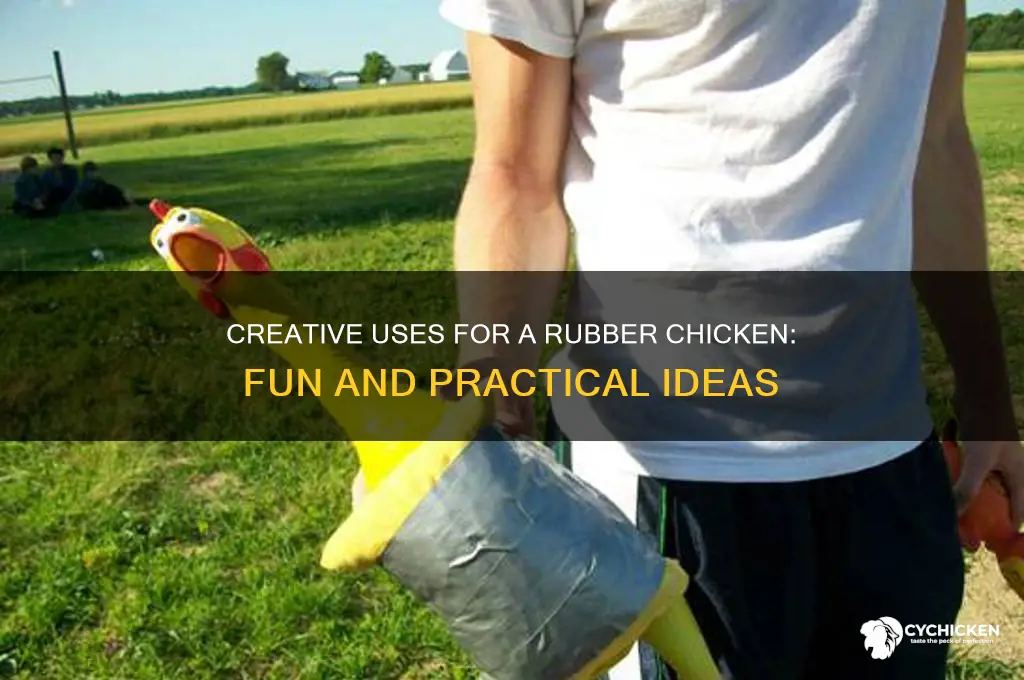 what to do with a rubber chicken