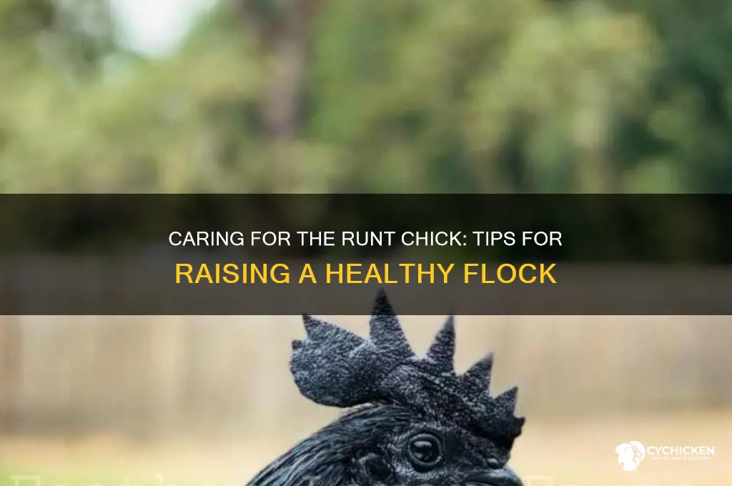 what to do with a runt chick