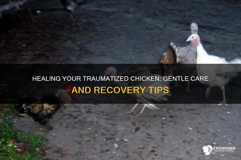 what to do with a traumatized chicken