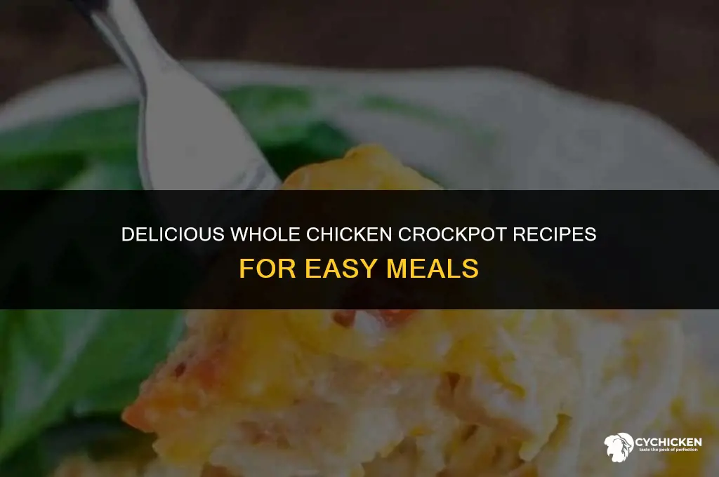 what to do with a whole chicken crockpot