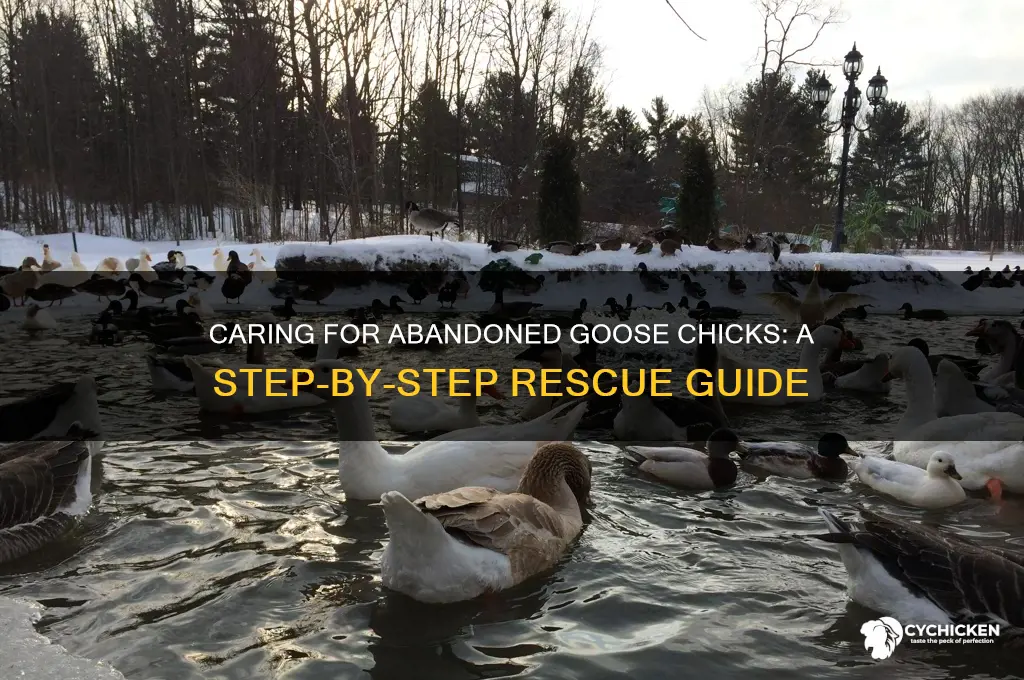 what to do with abandoned goos chicks