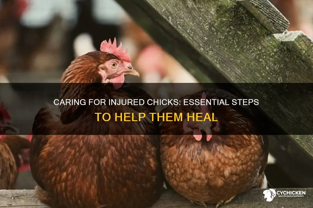 what to do with an injured chick