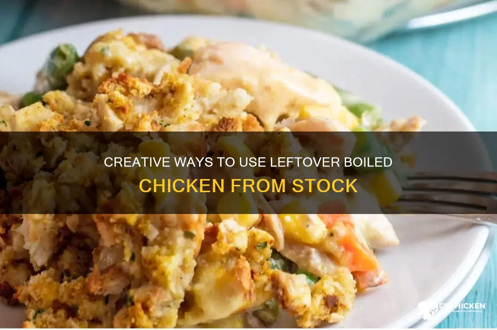 what to do with boiled chicken from stock