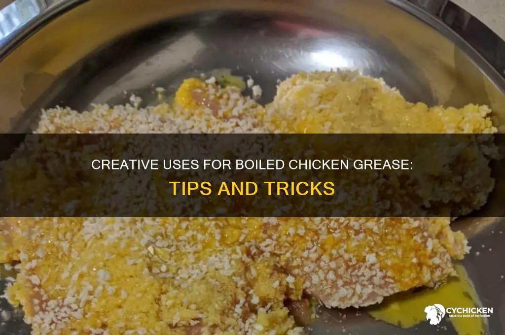 what to do with boiled chicken grease