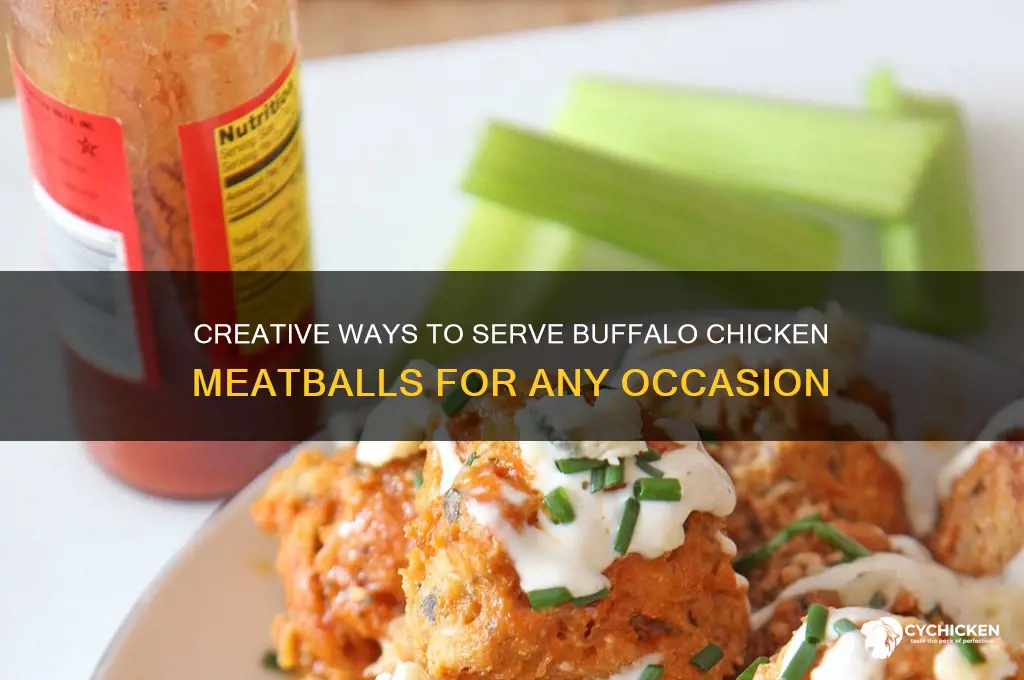 what to do with buffalo chicken meatballs