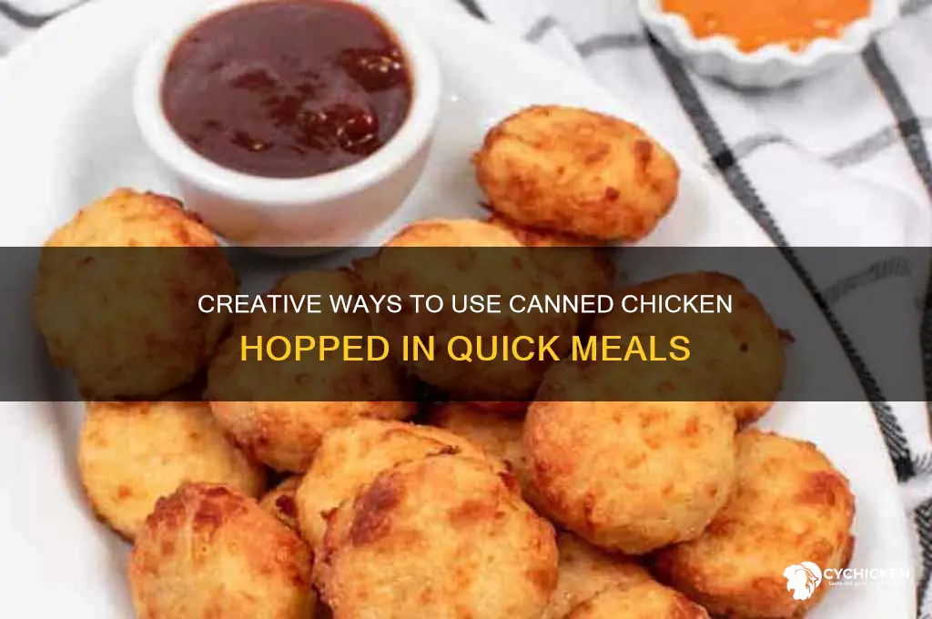 what to do with cann chicken hopped