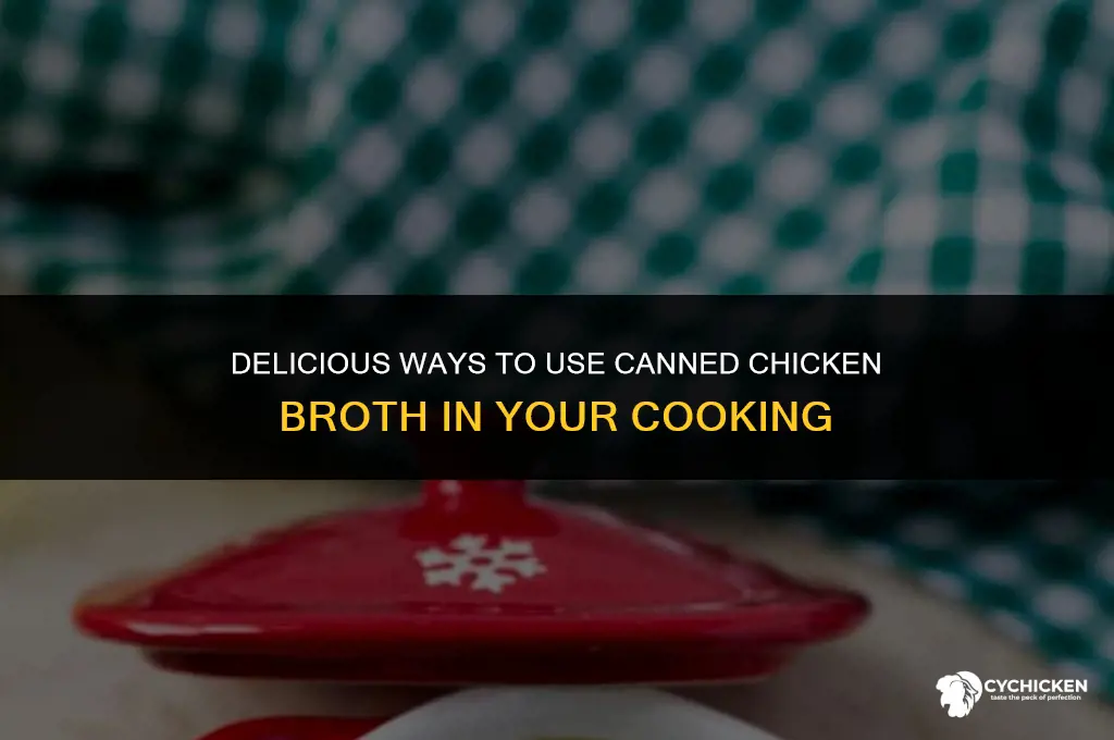 what to do with canned chicken broth