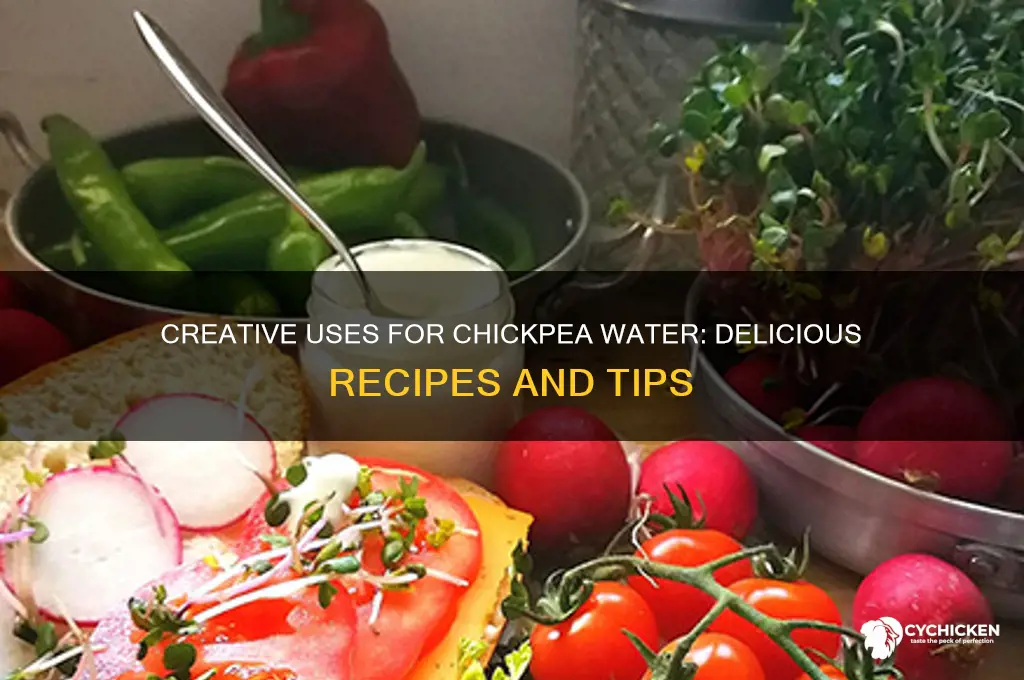what to do with chick pea water