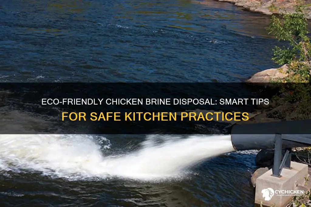 what to do with chicken brine desposal