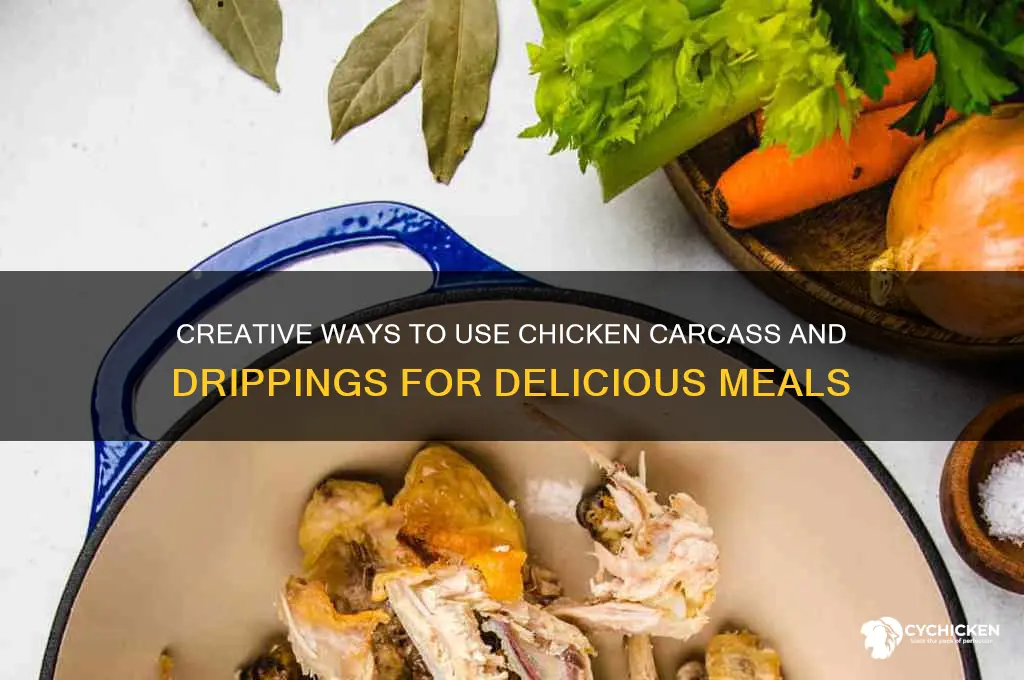 what to do with chicken carcass and drippings