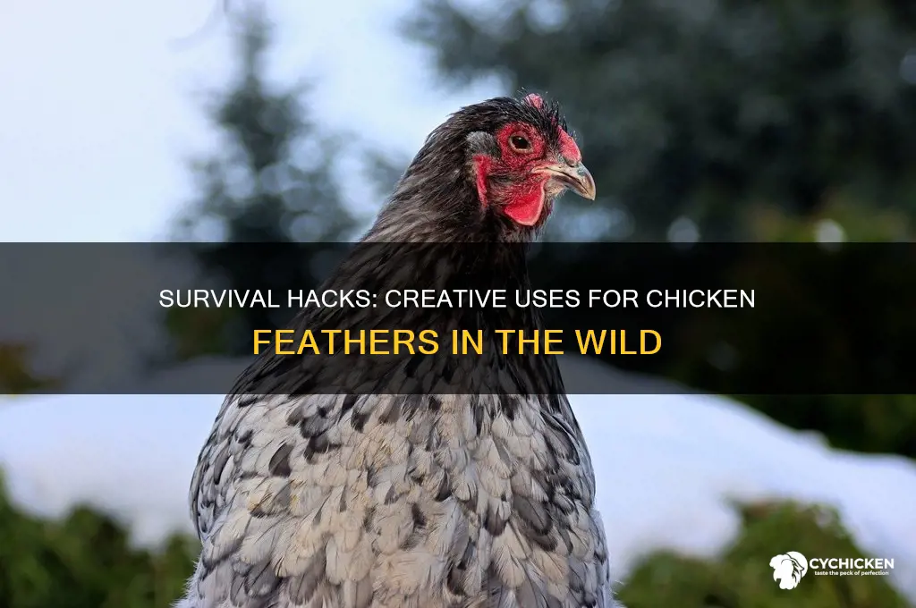 what to do with chicken feathers survival