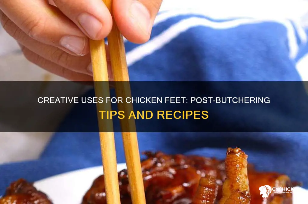 what to do with chicken feet after butchering