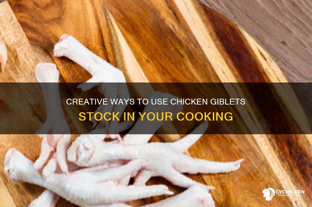 what to do with chicken giblets stock