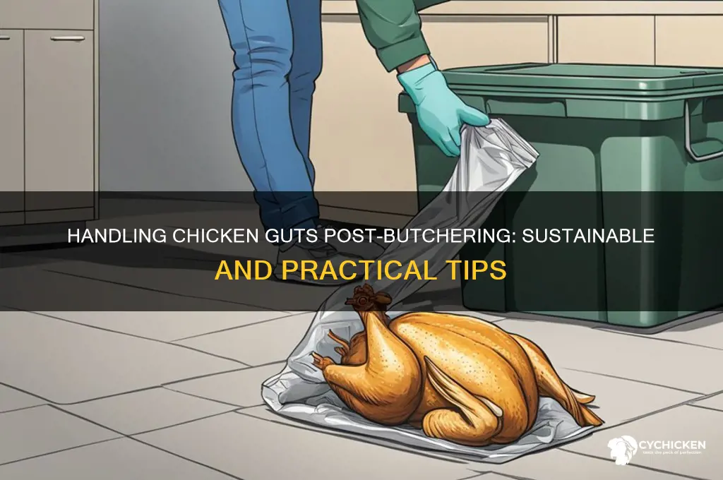 what to do with chicken guts after butchering