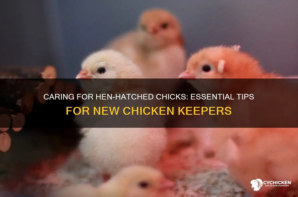 what to do with chicken hatched by hen